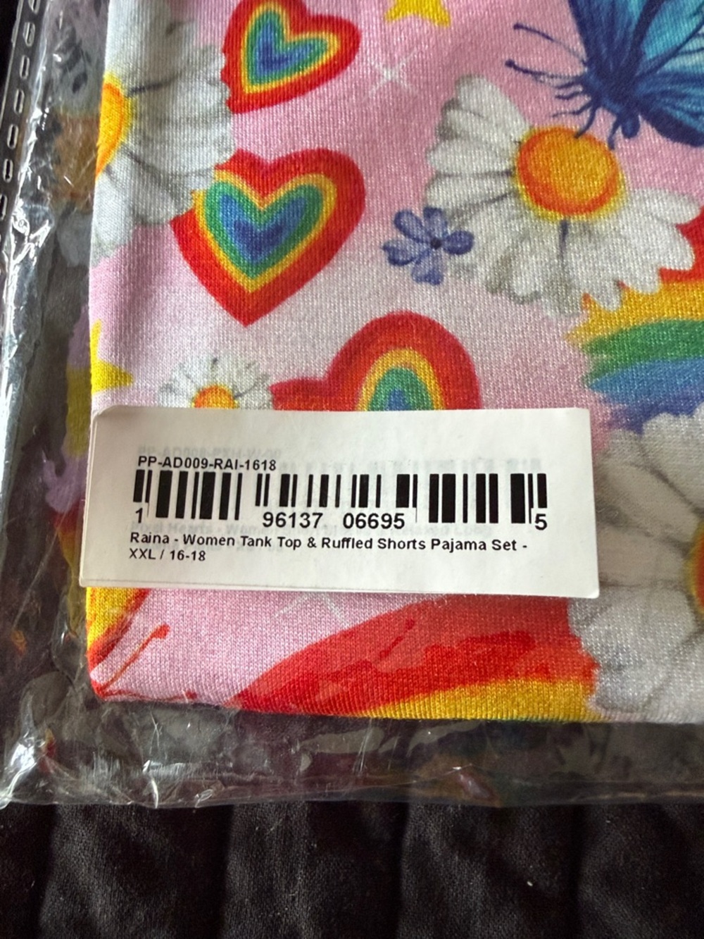Posh Peanut Pink Rainbow Butterfly Daisy Tee - Picture 3 of 3
